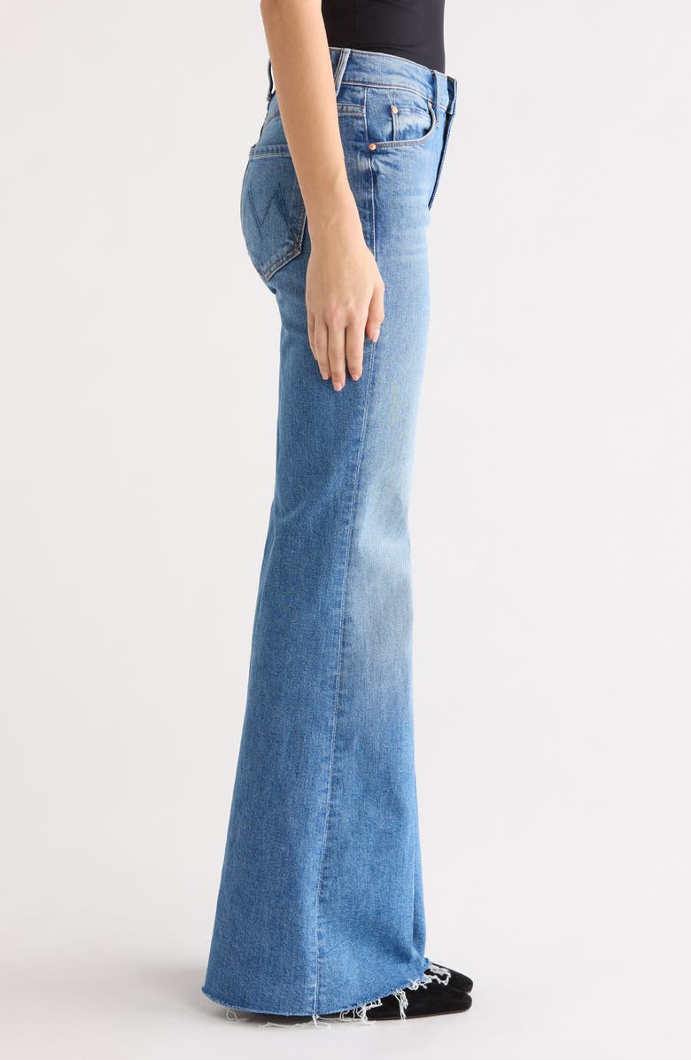 MOTHER The Doozy Fray Hem Flare Jeans, Alternate, color, Heads Or Tails