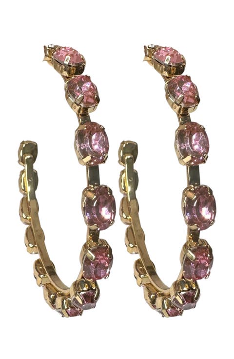 Crystal Hoop Earrings