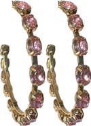 MacRae & Co. Crystal Hoop Earrings