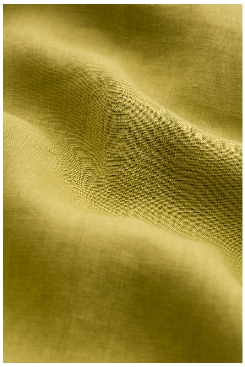 Grass Wave Linen Midi Dress, Alternate, color, AVOCADO