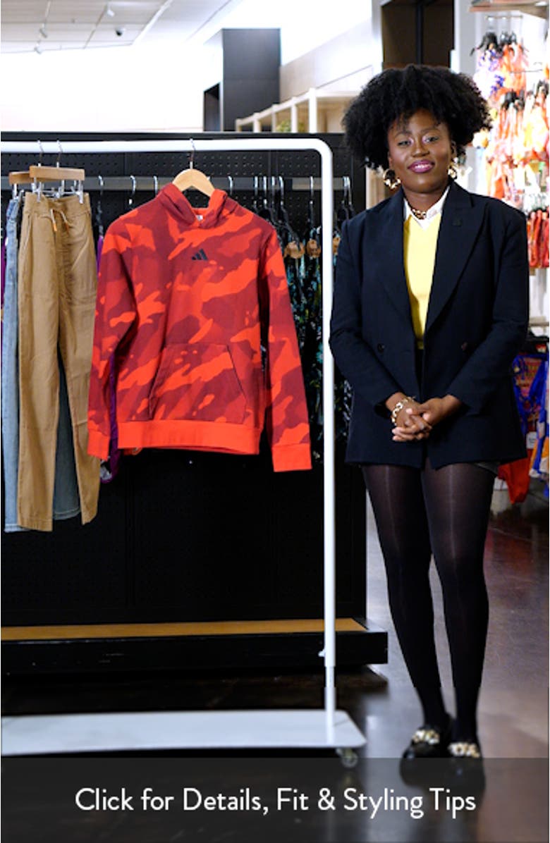 Kids' Camo Print Hoodie, sales video thumbnail