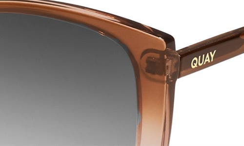 Quay Ever After 58mm Cat Eye Sunglasses In Coffee Doe/brown