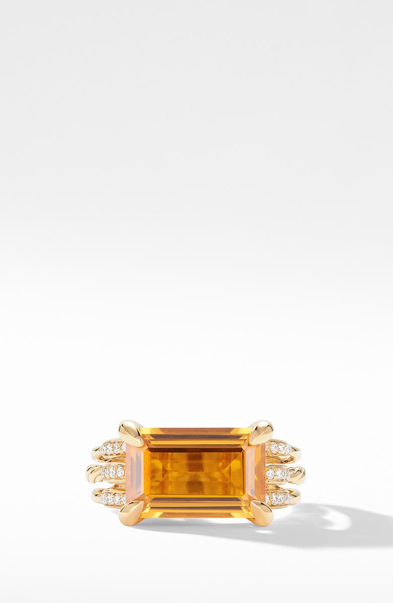 David Yurman Tides Ring in 18k Gold with Diamonds, Alternate, color, 