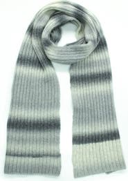 Portolano Ombré Stripe Merino Wool Blend Scarf