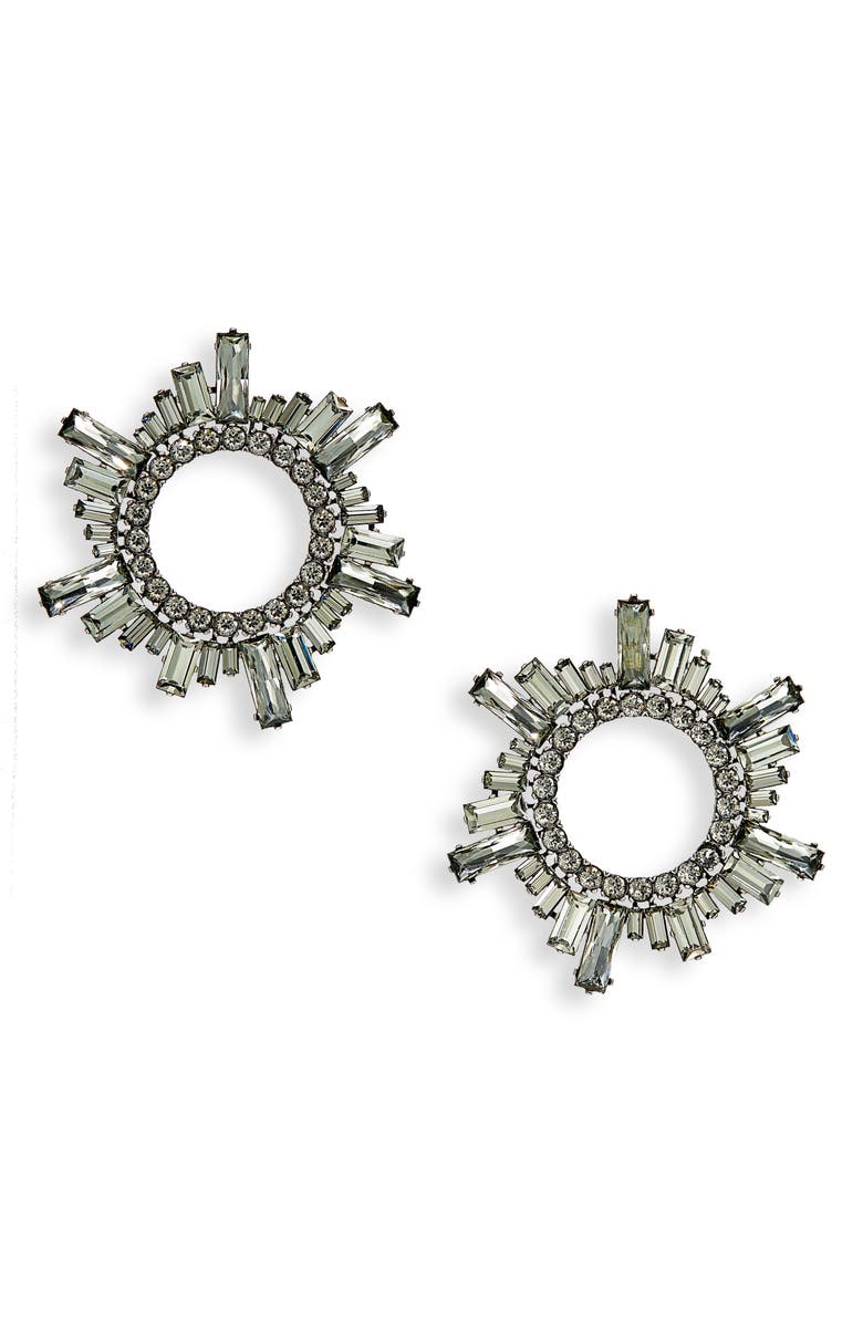 Amina Muaddi Begum Earrings, Main, color, 