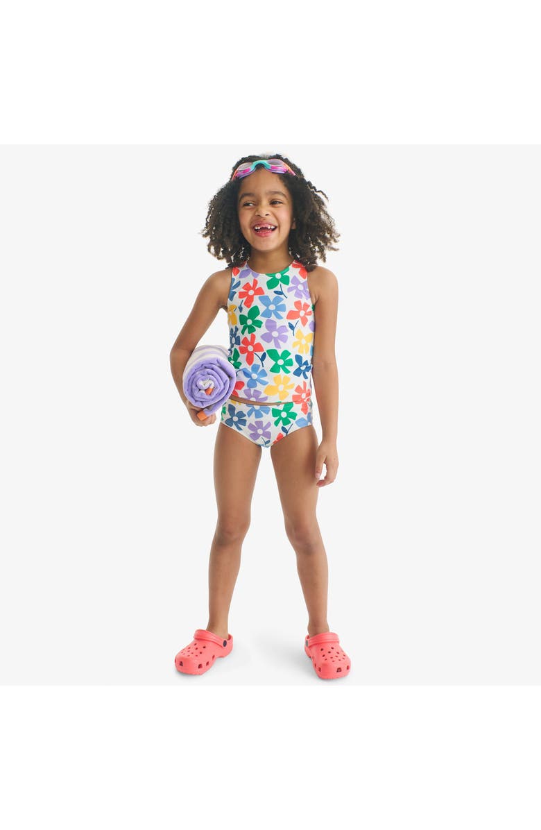 Primary Kids Swim Tank, Alternate, color, Multi Spring Blooms