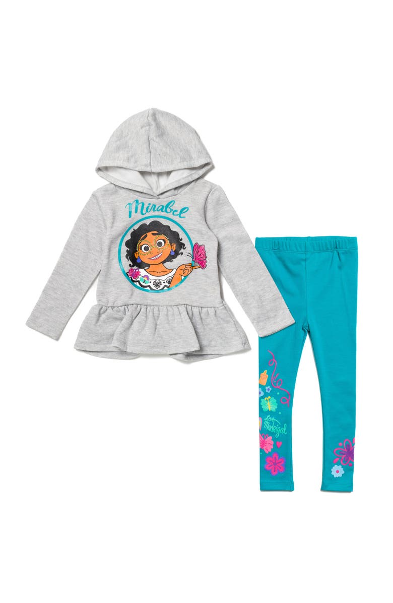 Disney Encanto Mirabel Hoodie & Leggings Set, Main, color, Blue / Gray