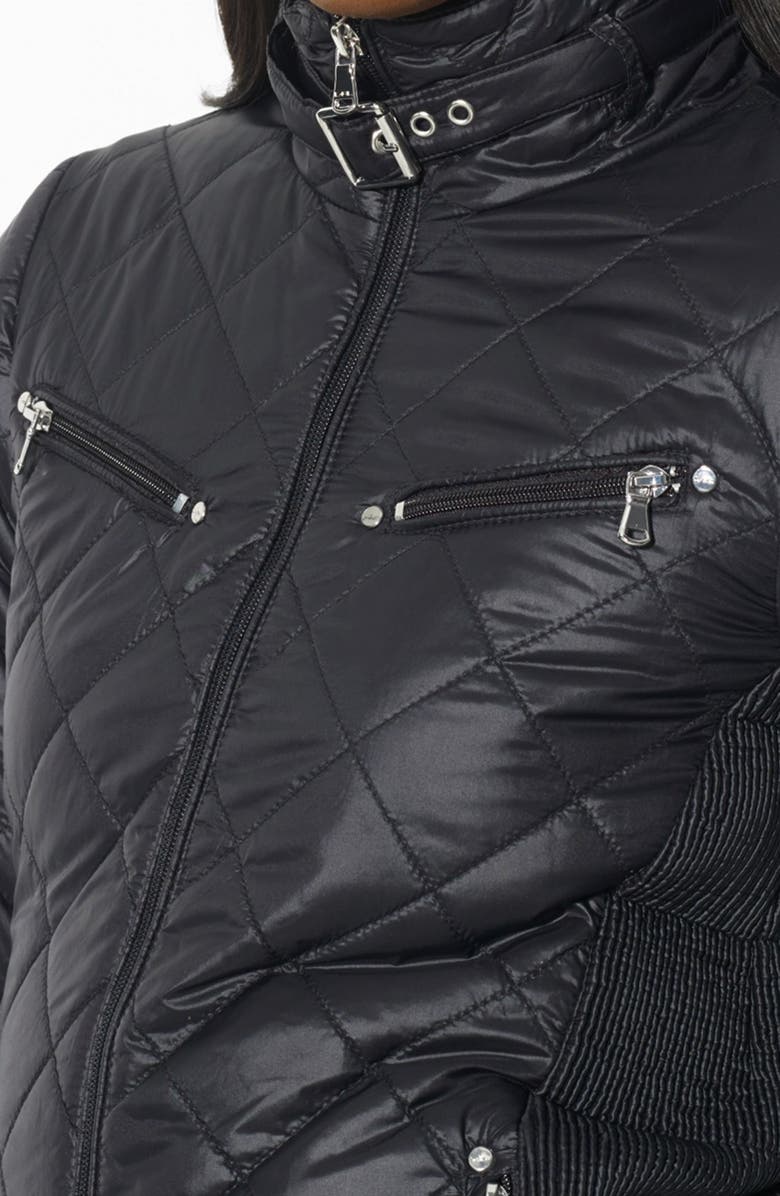 Lauren Ralph Lauren Quilted Scuba Jacket, Alternate, color, Black