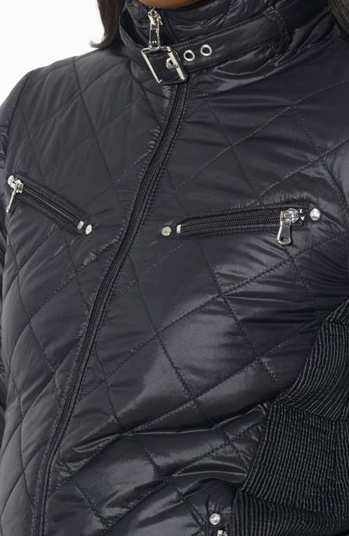 Ralph Lauren Lauren Quilted Scuba Jacket In Black