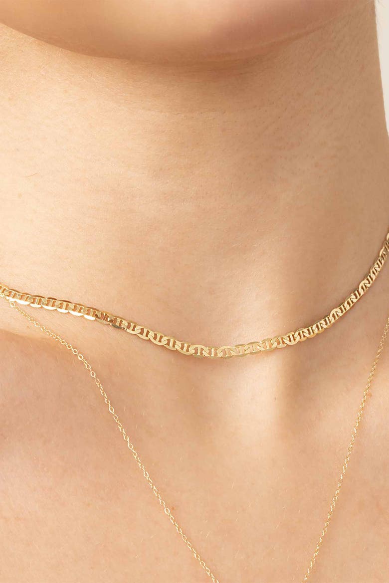 14K Yellow Gold Mystic Mariner Choker, Alternate, color, Yellow Gold