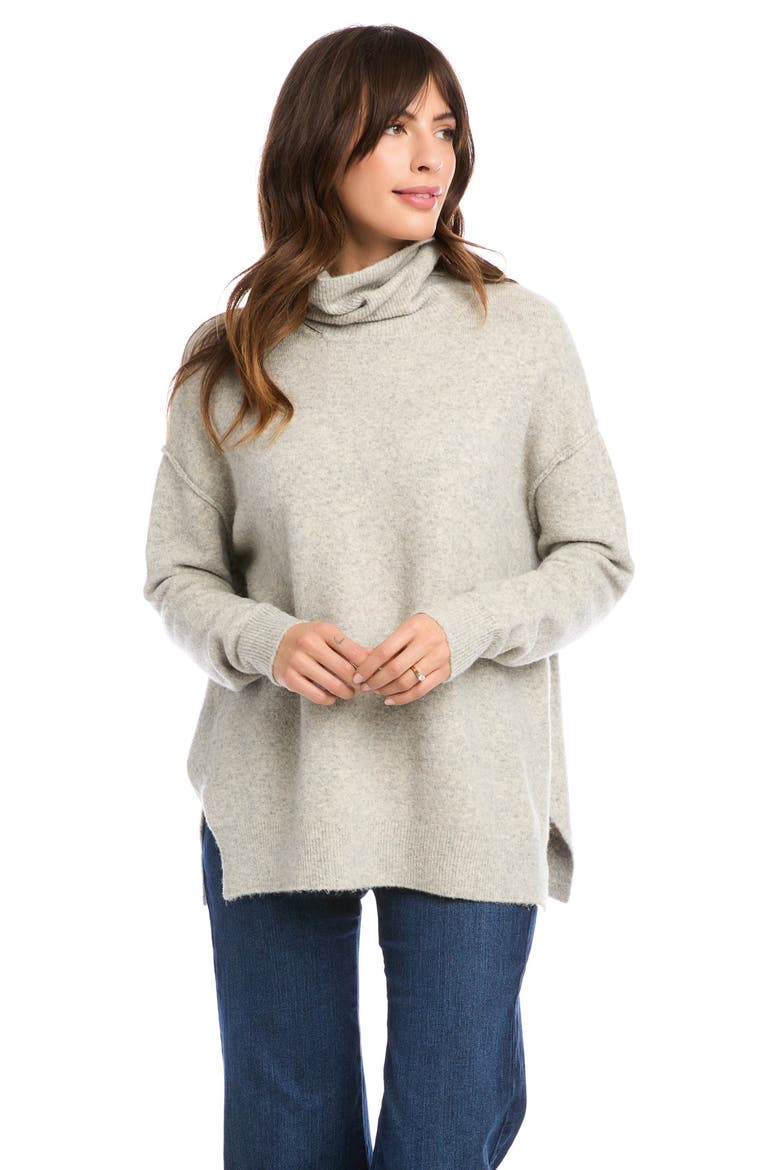 Turtleneck Sweater, Alternate, color, LIGHT GREY
