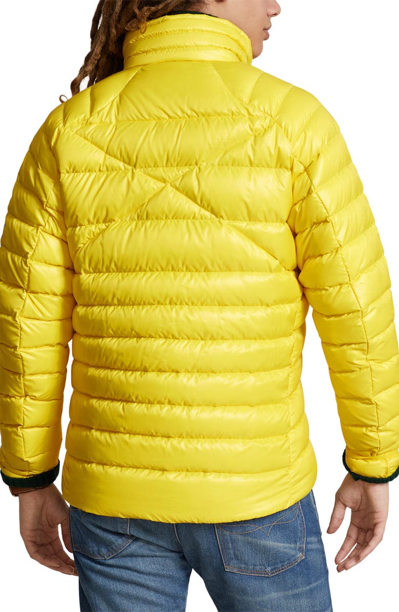 Polo Ralph Lauren Macoy Quilted Down Jacket, Alternate, color, Lemon Crush