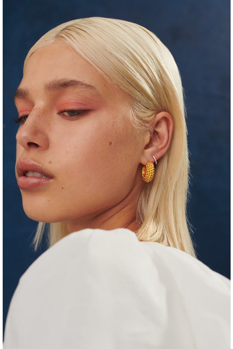 Bayu Hoop Earrings, Alternate, color, GOLD