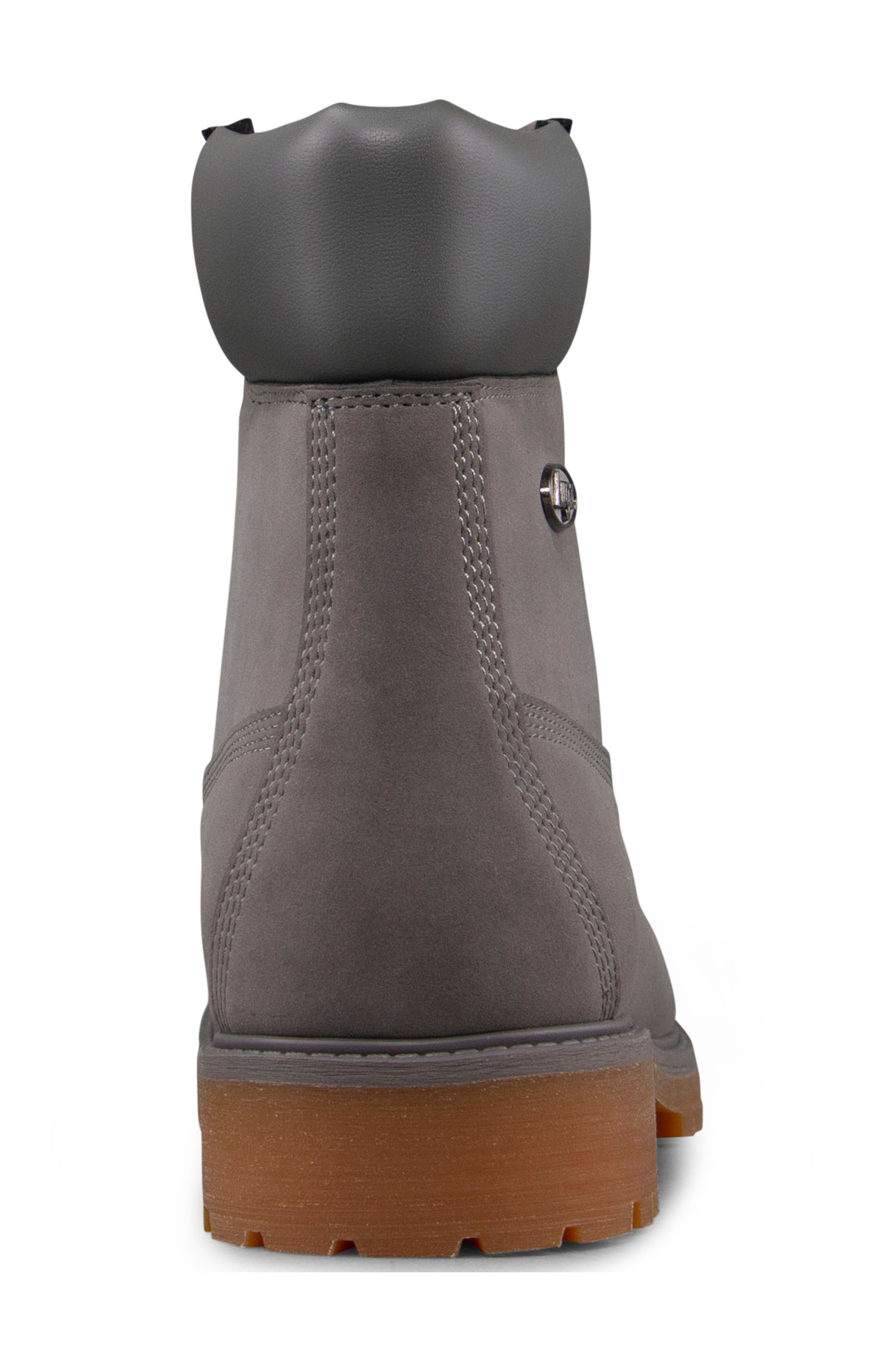 LUGZ Convoy Lace-Up Boot, Alternate, color, Charcoal/ Gum