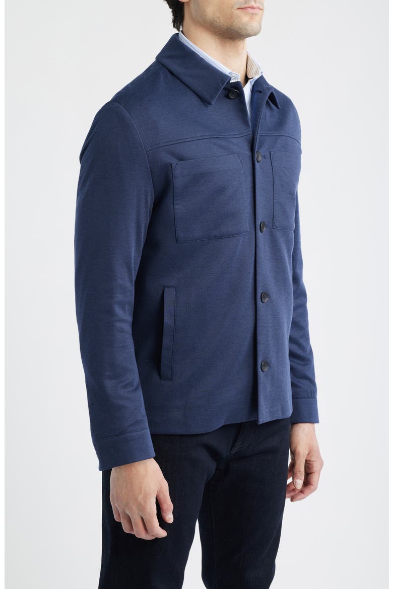 XC Flex Pinnacle Shirt Jacket, Alternate, color, NAVY BIRDSEYE