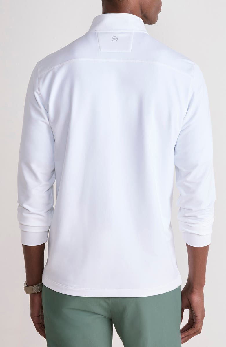 vineyard vines Performance Club Quarter-Zip Pullover, Alternate, color, White Cap