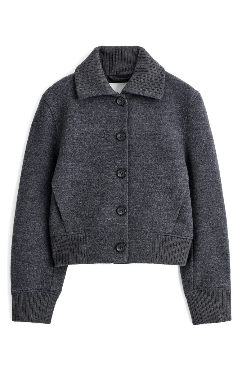 COS Wool Blend Bomber Jacket, Alternate, color, 