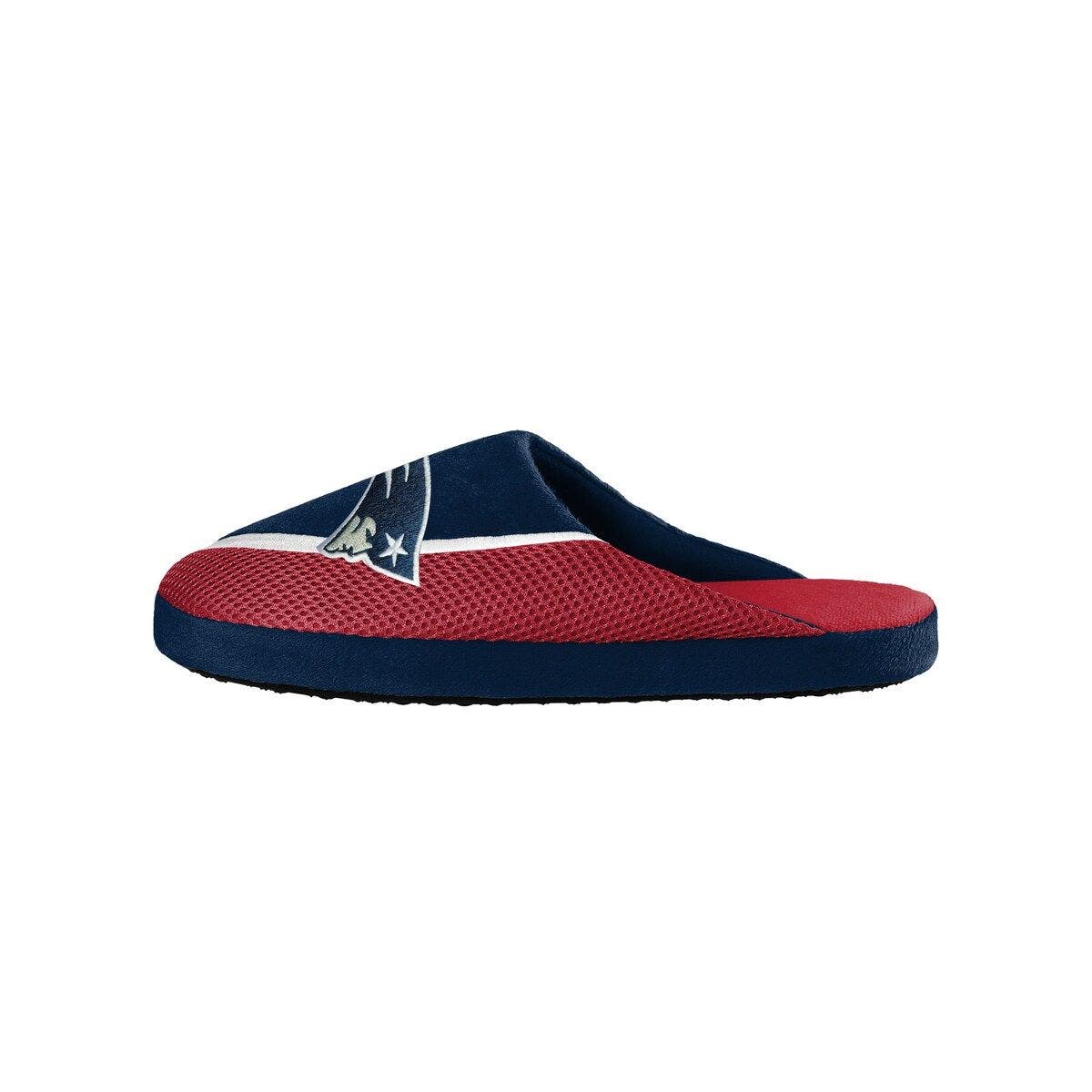 FOCO Men's FOCO New England Patriots Big Logo Color Edge Slippers, Alternate, color, 