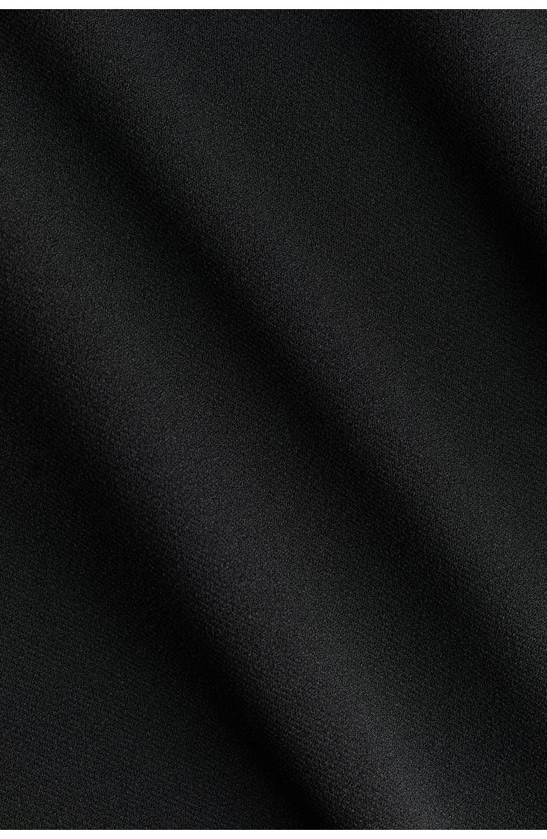 H&M Jersey Barrel-leg Trousers, Alternate, color, Black