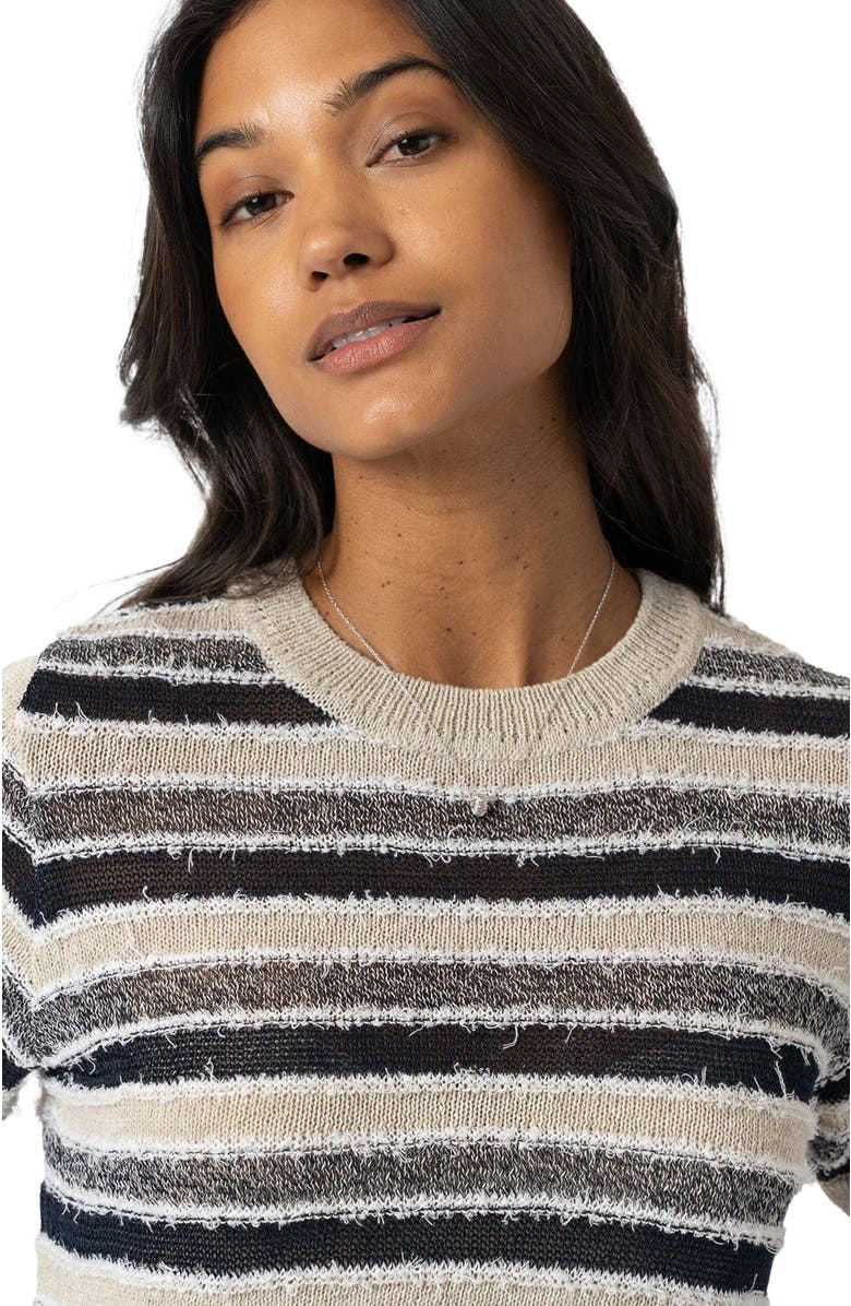 Saint + Sofia Fearne Knit Tee, Alternate, color, Blue