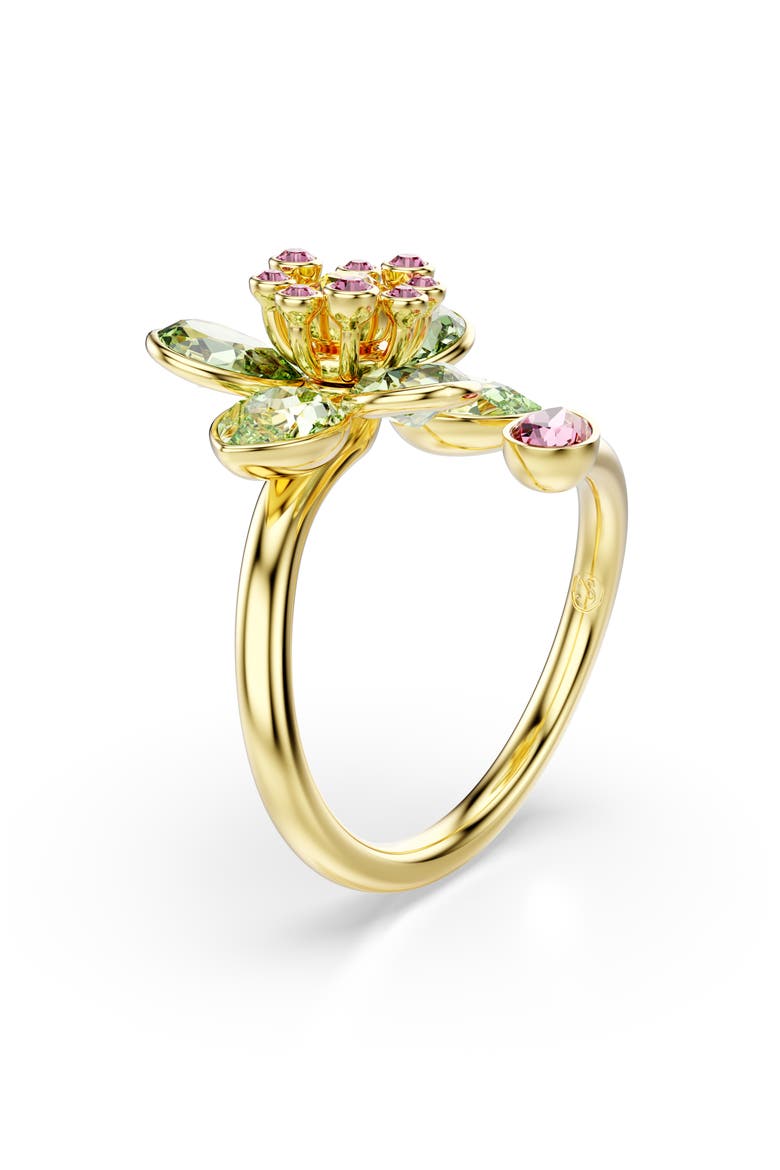 Idyllia Crystal Flower Bypass Ring (Women) | Nordstrom