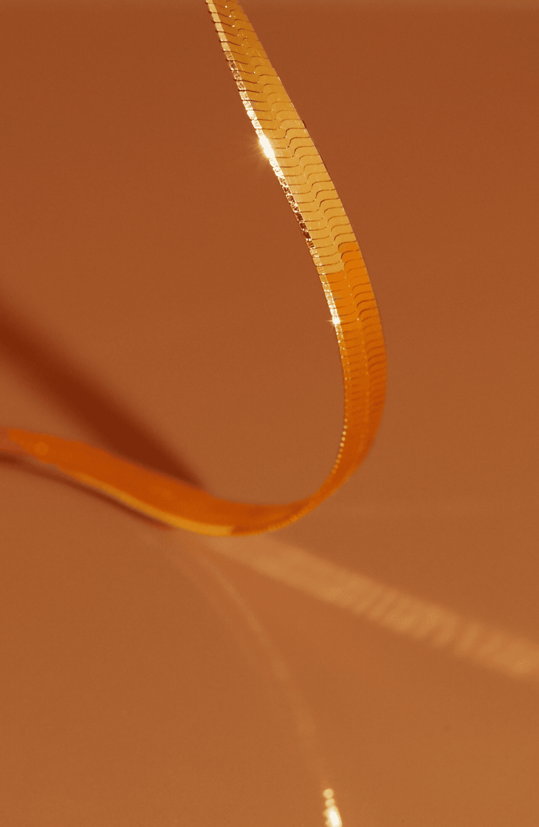 Aurate New York Herringbone Chain Necklace, Alternate, color, 