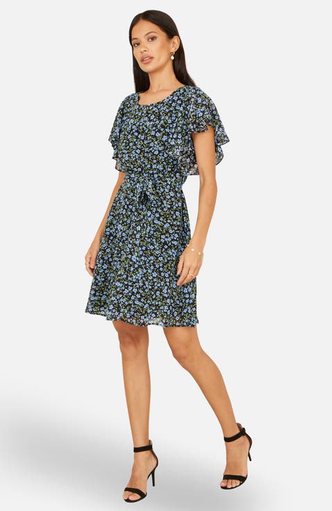 Ditsy Print Floral Skater Dress