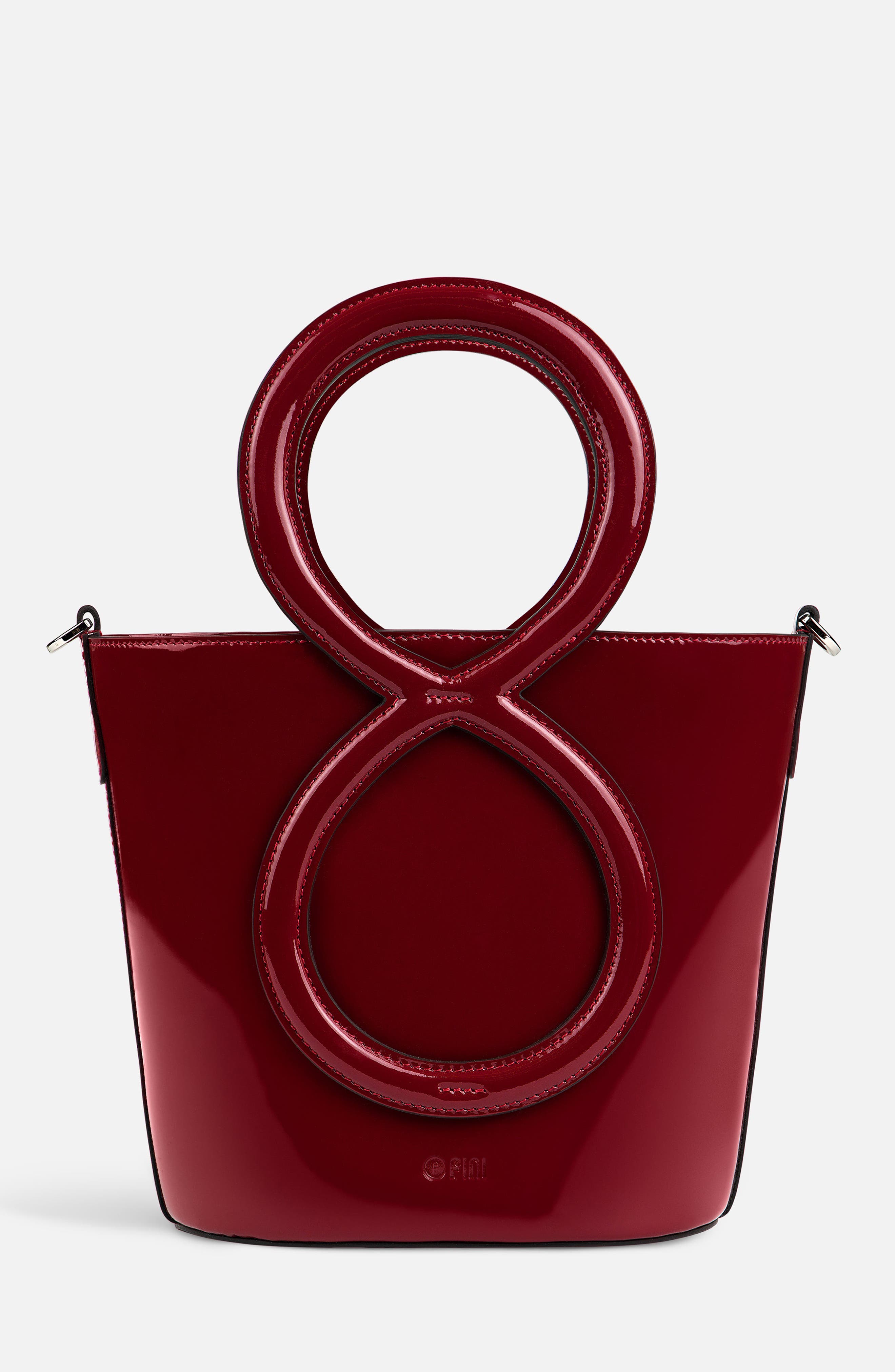 Infinity Bag - Patent Leather Red, Main, color, Red