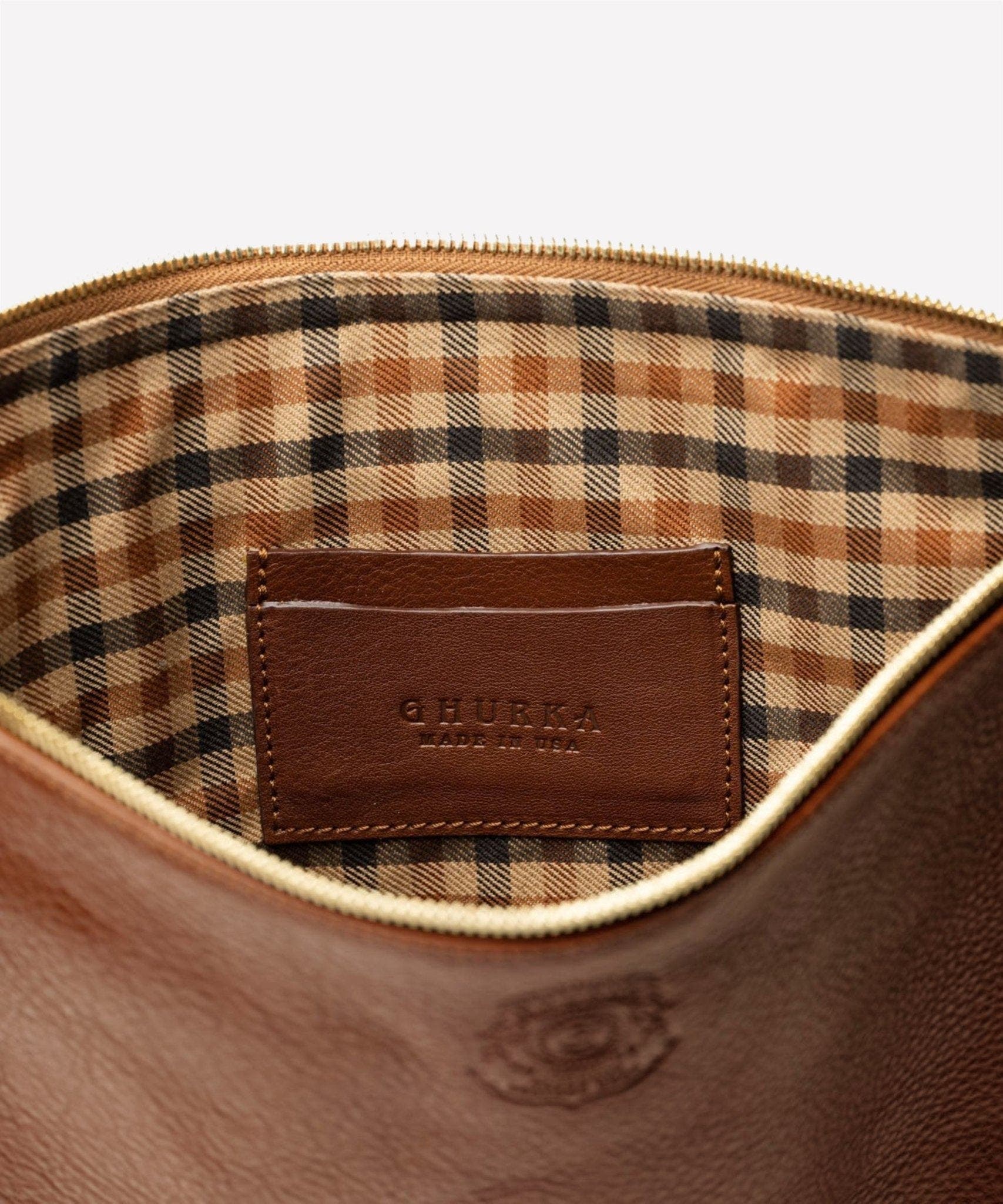 Pouch III No. 65, Alternate, color, Vintage Chestnut Leather