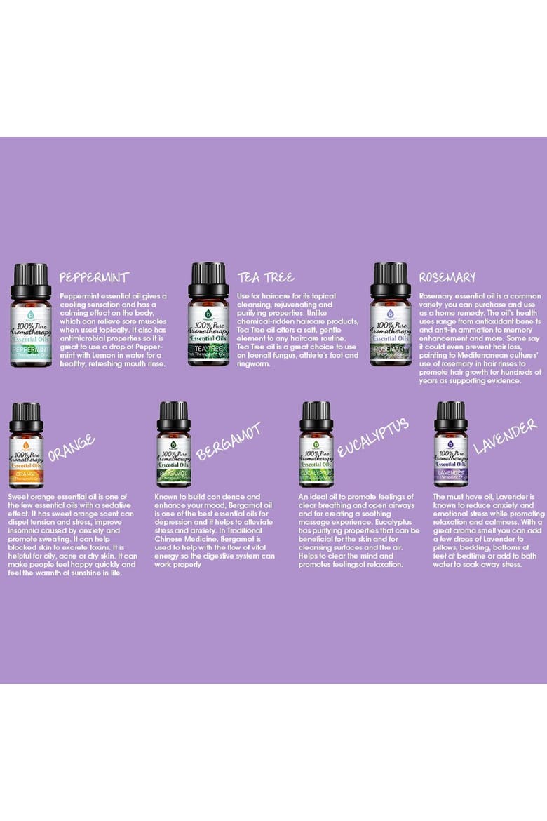 14 Pack of 100% Pure Essential Aromatherapy Oils, Alternate, color, Multicolor