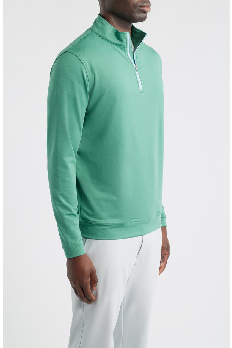 Men's Perth Stretch Quarter Zip Pullover, Alternate, color, SNOW PEA