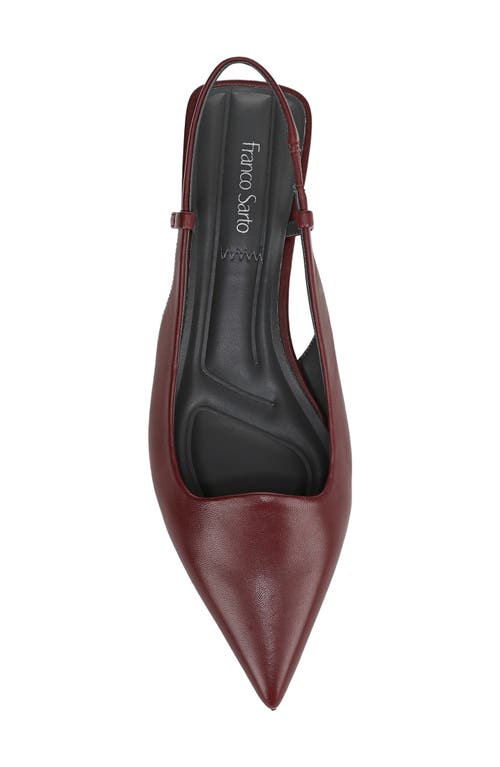 Franco Sarto Palmira Slingback Pointed Toe Pump In Burgundy