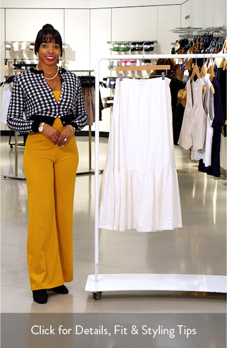 Beaded Embroidered Maxi Skirt, sales video thumbnail