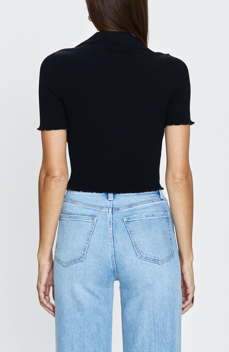Pistola Tereza Cutout Crop Top, Alternate, color, Noir