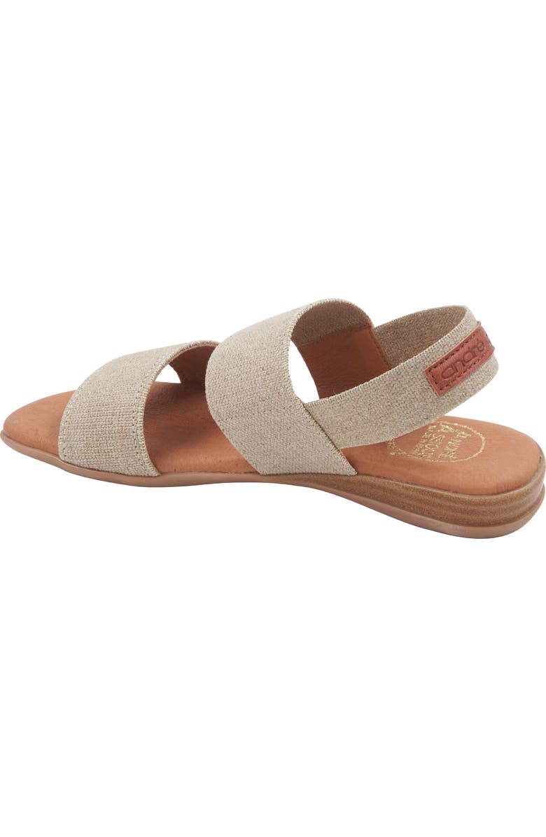 André Assous Nigella Featherweight Slingback Sandal, Alternate, color, Natural/ Platino