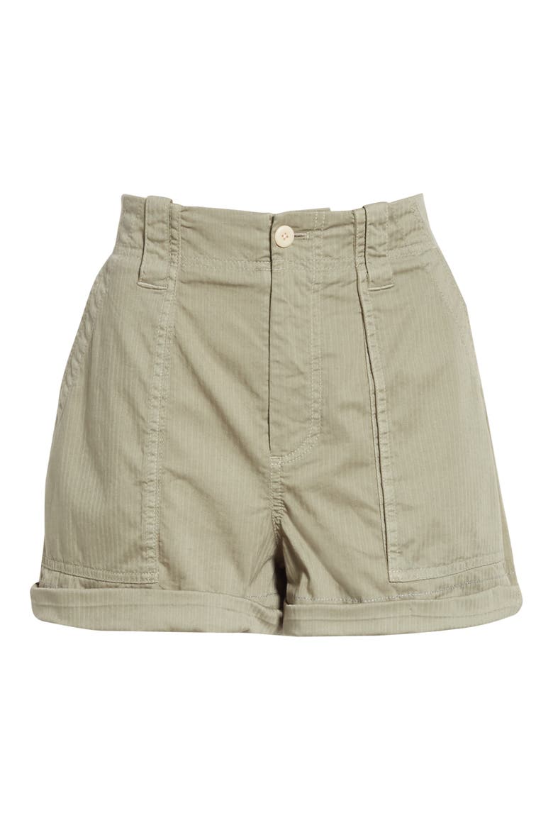 Herringbone Shorts, Alternate, color, MOSS
