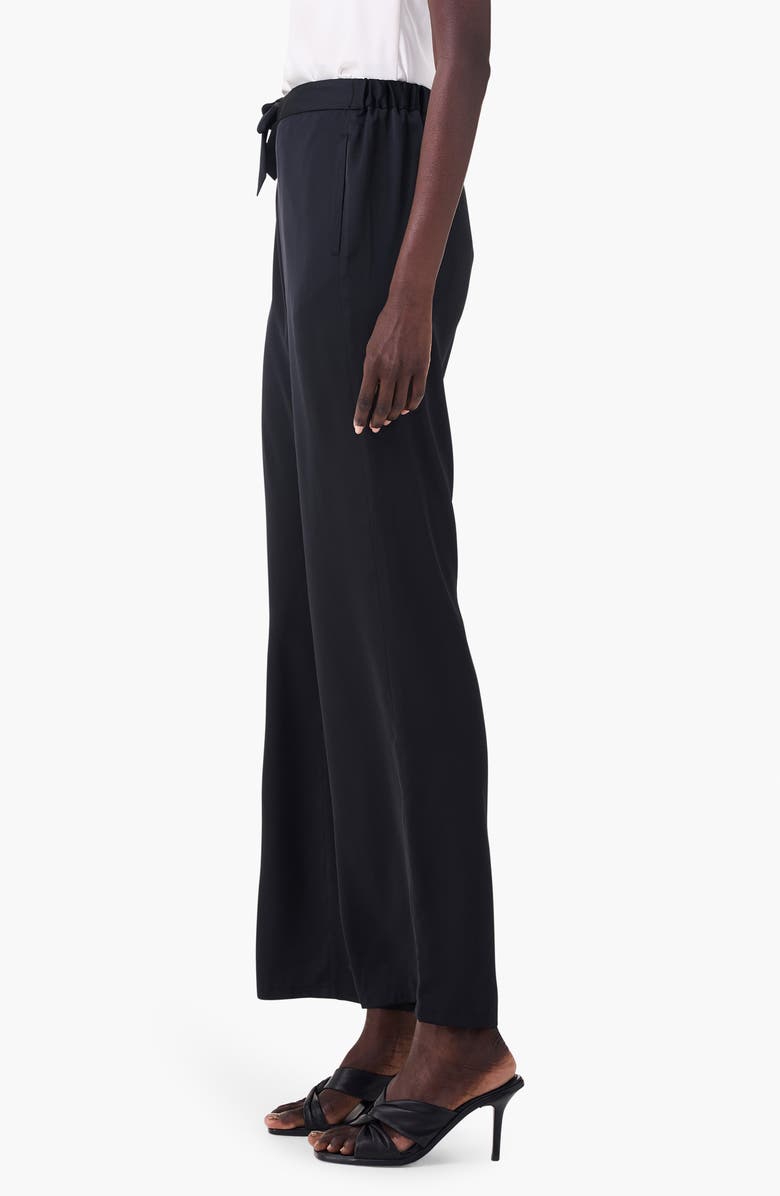 NIC+ZOE Crepe Wide Leg Pants, Alternate, color, Black Onyx