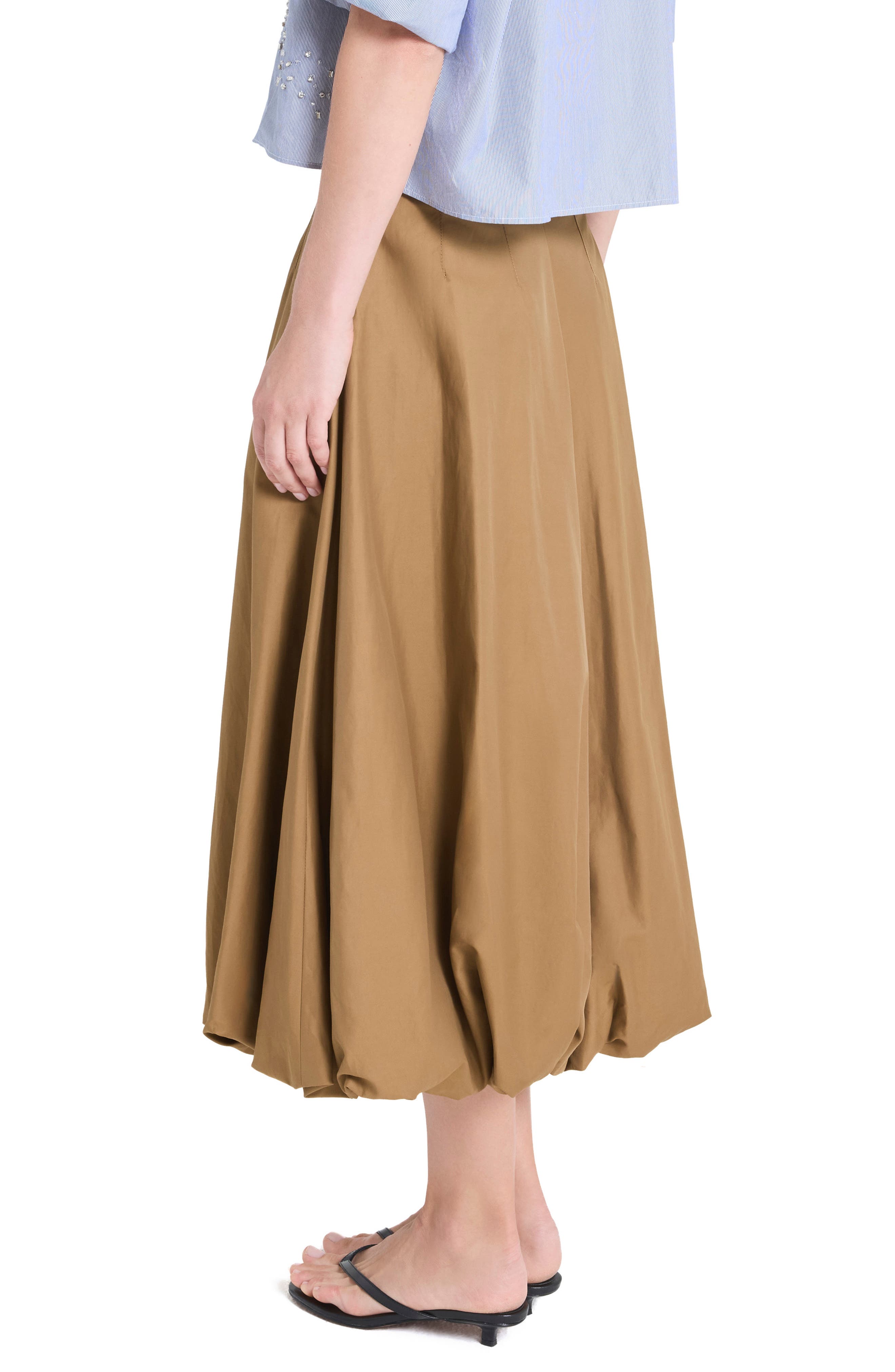 Full Intentions Bubble Hem Midi Skirt - image 2