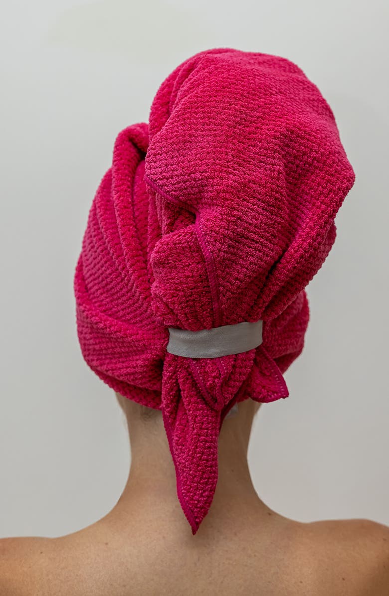 VOLO Hero Hair Towel, Alternate, color, Dahlia