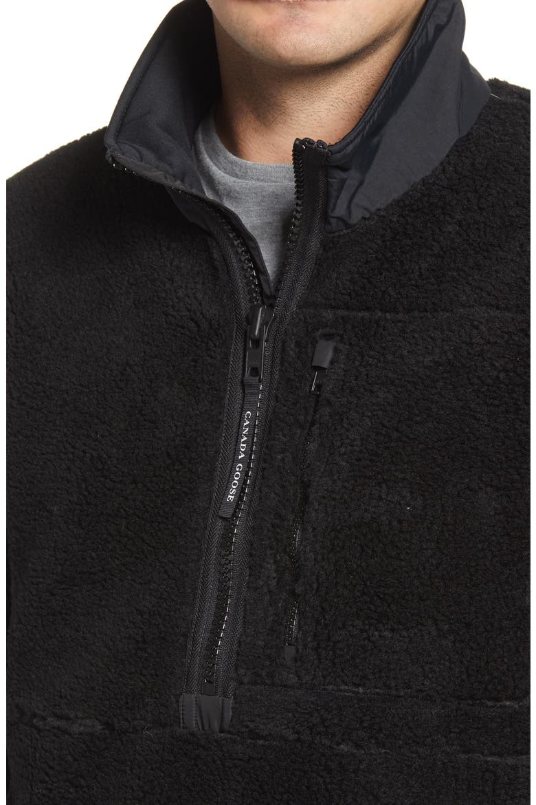 Renfrew Fleece Half Zip Pullover, Alternate, color, BLACK - NOIR