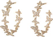 EYE CANDY LOS ANGELES Mini Butterfly CZ Hoop Earrings