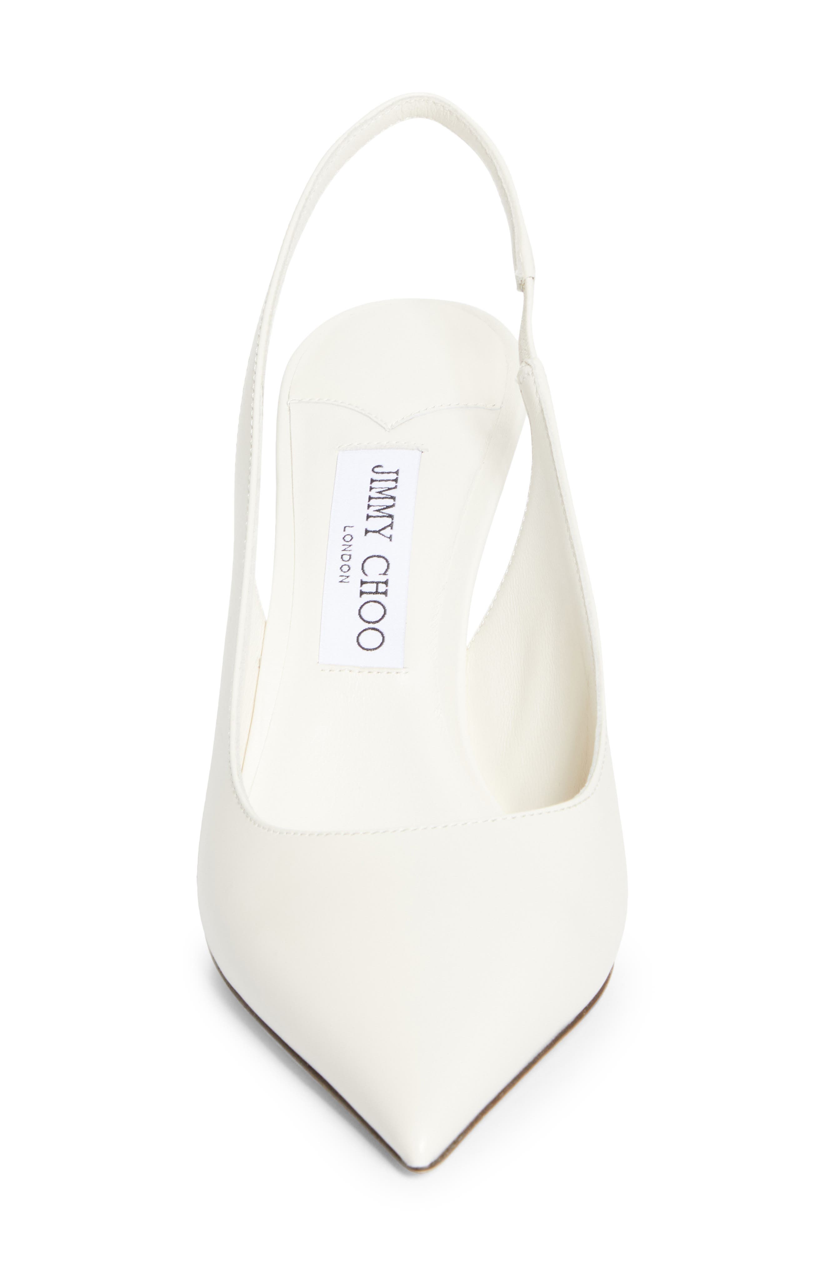 Jimmy Choo Love Pointed Toe Slingback Pump, Alternate, color, Latte