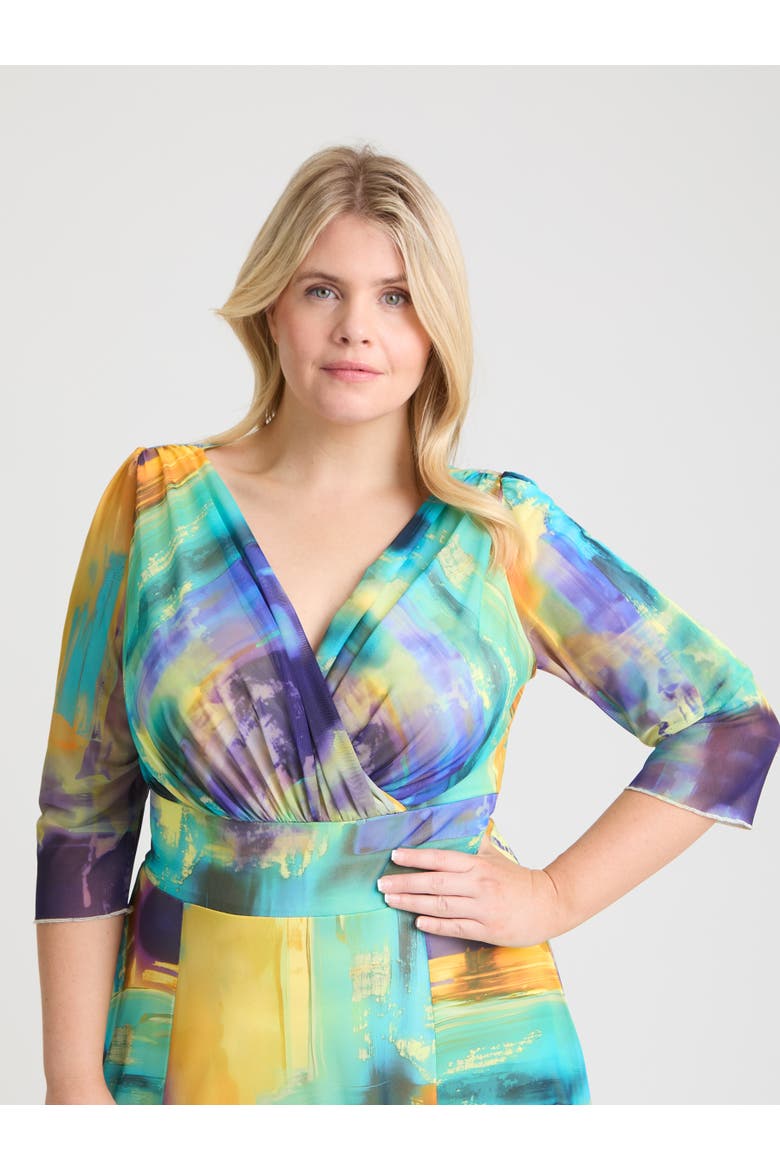 Verity Abstract Print Maxi Gown, Alternate, color, Abstract Multi