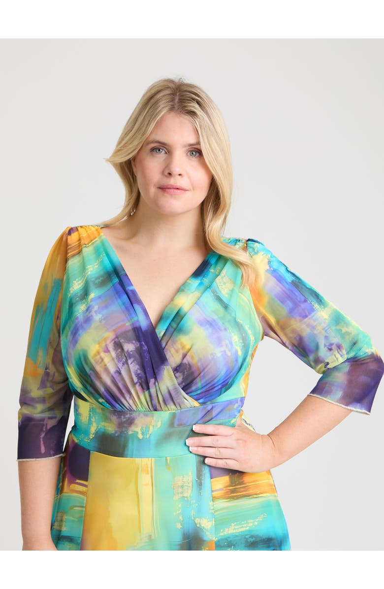 Scarlett & Jo Verity Abstract Print Maxi Gown, Alternate, color, Abstract Multi