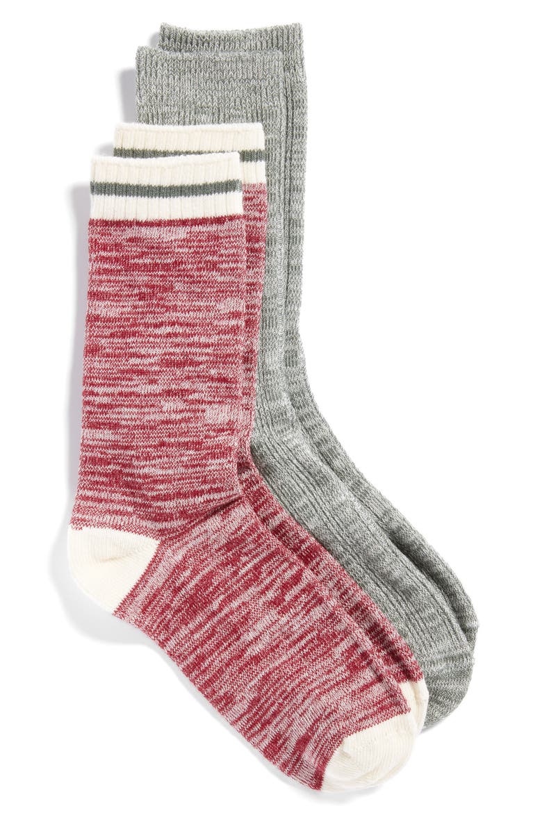 Favorite 2-Pack Boot Socks, Main, color, BROWN CINNAMON MULTI
