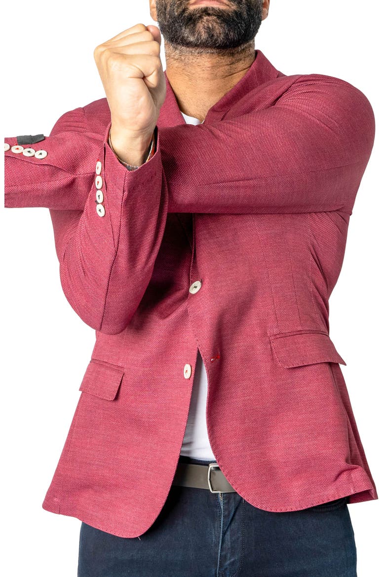 Descartes Unconstructed Brickhouse Red Blazer, Alternate, color, RED