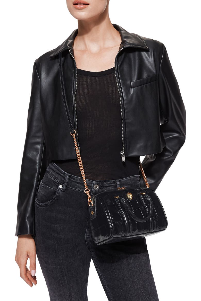Boston Handle Kitchen Kurt Geiger London Small Kensington Boston Croc Embossed Leather Duffle ...