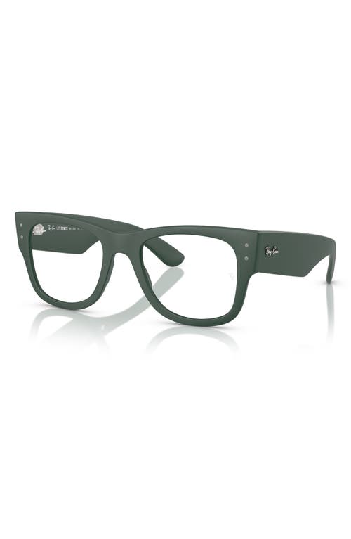 Ray Ban Ray-ban Mega Wayfarer Liteforce 50mm Rectangular Optical Glasses In Green