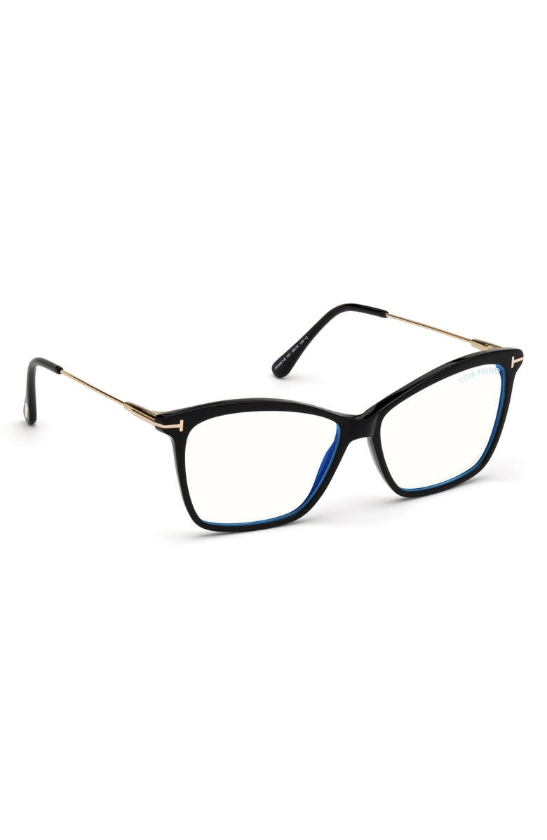 TOM FORD 56mm Blue Light Blocking Glasses, Alternate, color, 