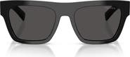 Prada 54mm Rectangular Sunglasses